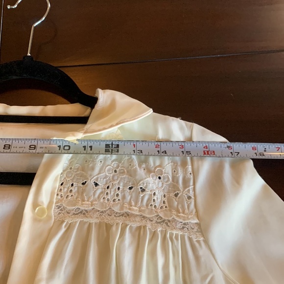 Vintage French Maid Pale Yellow Night Gown, women size S NWT - Picture 16 of 16